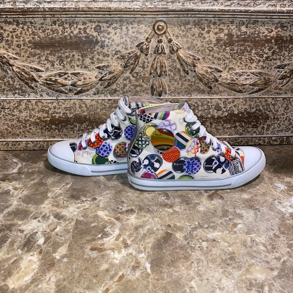 Coach Cardinal High Top Graffiti Sneakers - Picture 2 of 8